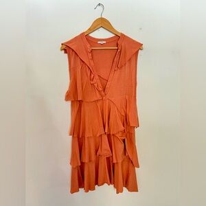 Clu Tiered Ruffle Mini Dress Size L